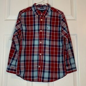 TOMMY HILFIGER
Little Boys Gregor Plaid Shirt red Blue navy size 6 preppy cowboy